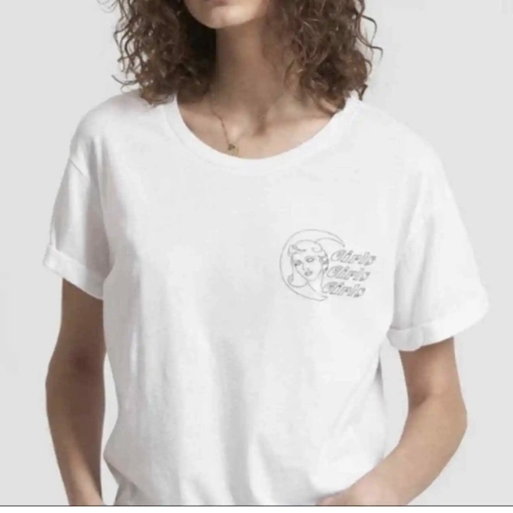 One Teaspoon Girls Girls Girls Crop Short Sleeve‎ T Shirt